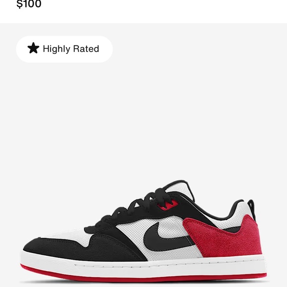 Nike Black and Red Sneakers Athletic Style - Picture 1 of 4